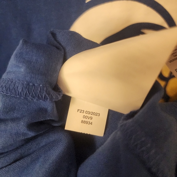 NFL Los Angeles LA Rams Football Blue Hooded Short Sleeve Shirt Mens Large - Picture 9 of 10